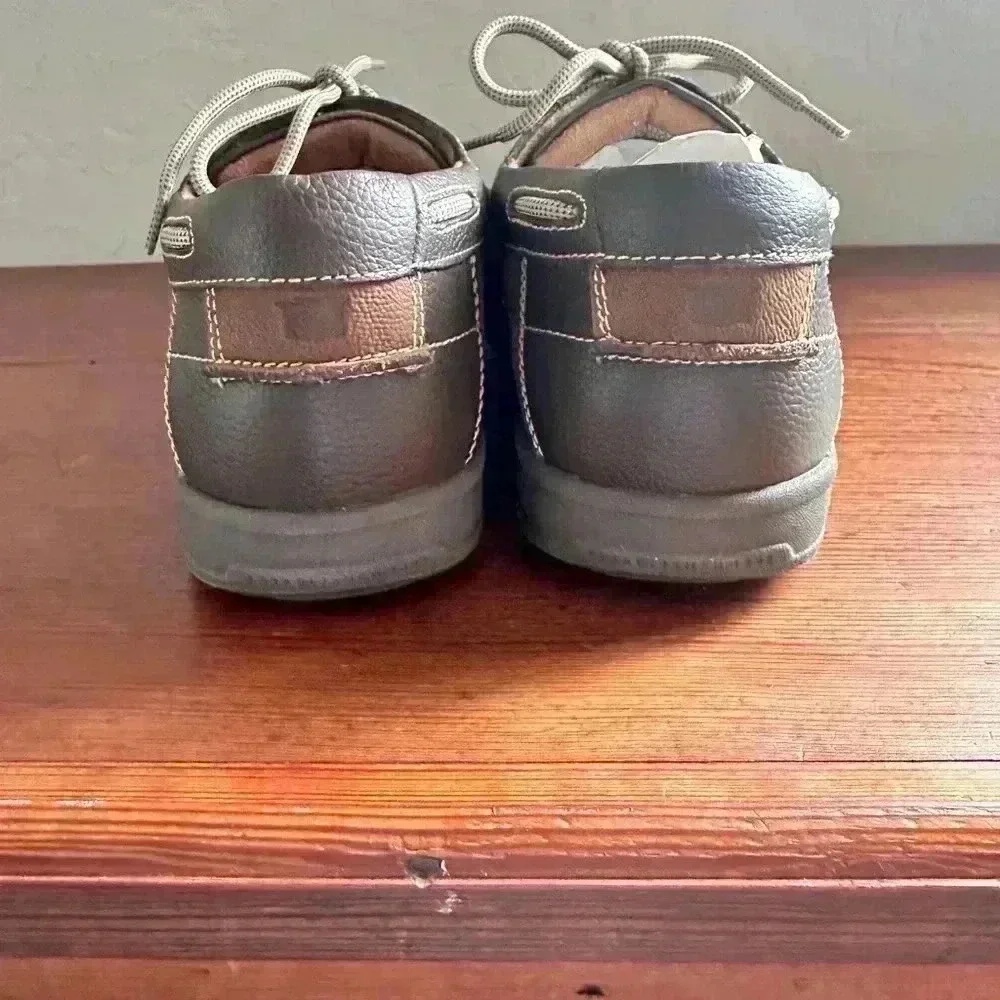 Men’s Boat Shoes Florsheim Lakeside Ox New Size 11XW Brown Leather Upper